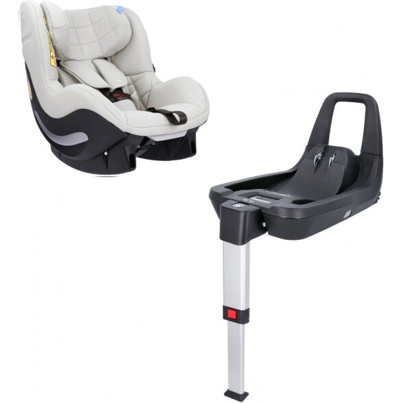 Avionaut Aerofix 2.0 C - automobilinė kėdutė i-Size 67-105 cm ~9-18 kg, rinkinys su pagrindu IQ Base 2.0 C | Beige