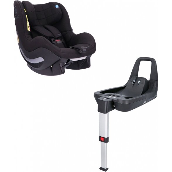 Avionaut Aerofix RWF 2.0 C - automobilinė kėdutė i-Size 67-105 cm ~9-18 kg, su pagrindu IQ Base 2.0 C | Black