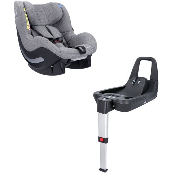 Avionaut Aerofix RWF 2.0 C - automobilinė kėdutė i-Size 67-105 cm ~9-18 kg, su pagrindu IQ Base 2.0 C | Grey