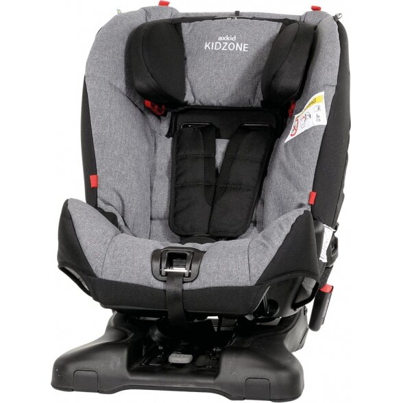 "Axkid Kidzone" - automobilinė kėdutė 9-25 kg | Pilka