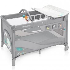 "Baby Design Dream" - lovytė, kelioninė lovytė ir pervystymo stalas | 07 Light Grey