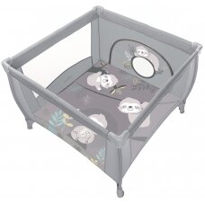 "Baby Design Play" - lengvas ir kompaktiškas žaidimų kilimėlis 100x100 cm | 07 Light Gray 2020