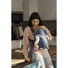 "BabyBjorn Baby Carrier Mini 3D Jersey" - maža nešynė naujagimiui | Mėlyna