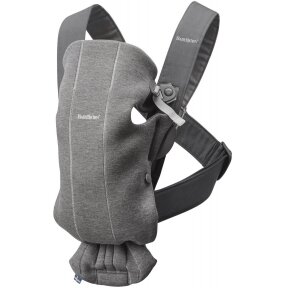 "BabyBjorn Baby Carrier Mini 3D Jersey" - maža nešynė naujagimiui | Dark Grey