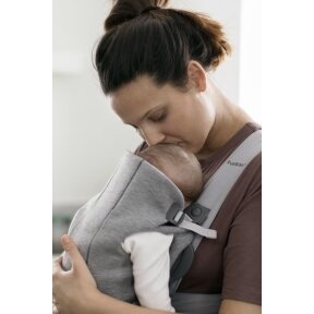 "BabyBjorn Baby Carrier Mini 3D Jersey" - maža nešynė naujagimiui | Light Grey