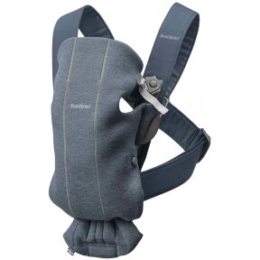 "BabyBjorn Baby Carrier Mini 3D Jersey" - maža nešynė naujagimiui | Mėlyna