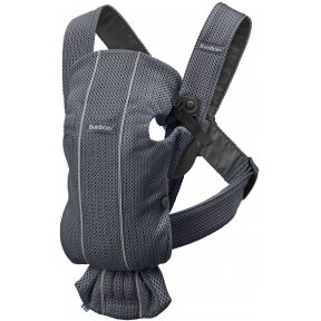 "BabyBjorn Baby Carrier Mini 3D Mesh" - maža nešynė naujagimiui | Antracitas