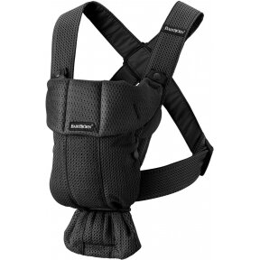 "BabyBjorn Baby Carrier Mini 3D Mesh" - maža nešynė naujagimiui | Juoda