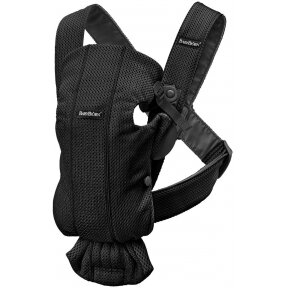 "BabyBjorn Baby Carrier Mini 3D Mesh" - maža nešynė naujagimiui | Juoda