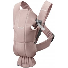 "BabyBjorn Baby Carrier Mini Cotton" - maža naujagimio nešioklė | Powder Pink