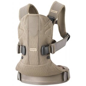 BabyBjorn One Air - orui pralaidi kūdikio nešynė | Grey Beige