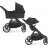 "Baby Jogger City Select 2" - daugiafunkcinis vežimėlis, "2-in-1" komplektas su galimybe "3-in-1" | Tencel Lunar Black