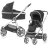 Baby Style Oyster 3 stilingas daugiafunkcinis vežimėlis | Caviar Silver