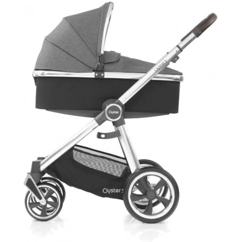 Baby Style Oyster 3 - stilingas daugiafunkcinis vežimėlis | Mercury  Silver 1