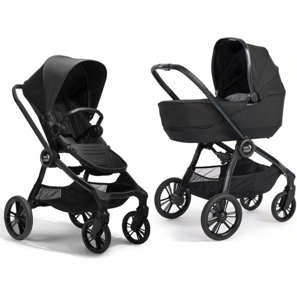 "Baby Jogger City Sights" - daugiafunkcinis vežimėlis, rinkinys "2-in-1" | Rich Black