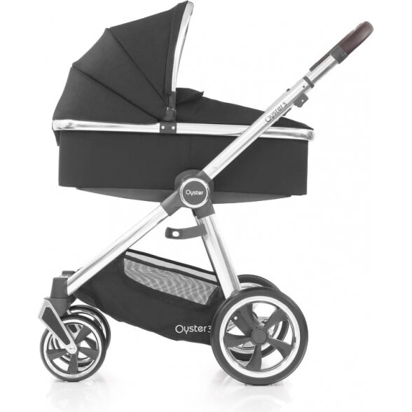 Baby Style Oyster 3 stilingas daugiafunkcinis vežimėlis | Caviar Silver 1