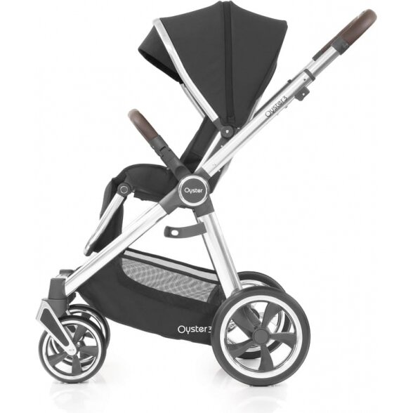 Baby Style Oyster 3 stilingas daugiafunkcinis vežimėlis | Caviar Silver 3