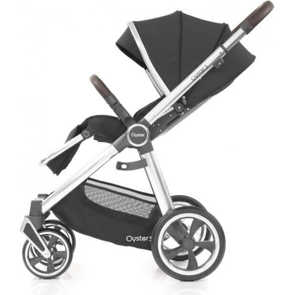 Baby Style Oyster 3 stilingas daugiafunkcinis vežimėlis | Caviar Silver 4