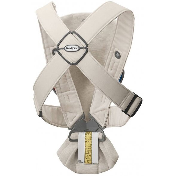 "BabyBjorn Baby Carrier Mini 3D Jersey" - maža nešynė naujagimiui | Light Beige 2