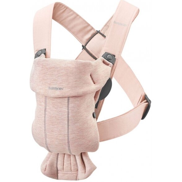 "BabyBjorn Baby Carrier Mini 3D Jersey" - maža nešynė naujagimiui | Light Pink 1