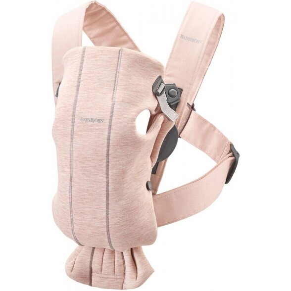 "BabyBjorn Baby Carrier Mini 3D Jersey" - maža nešynė naujagimiui | Light Pink