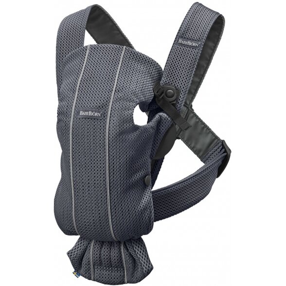 "BabyBjorn Baby Carrier Mini 3D Mesh" - maža nešynė naujagimiui | Antracitas