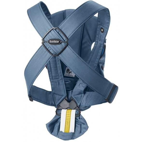 "BabyBjorn Baby Carrier Mini Cotton" - maža nešynė naujagimiui | Mėlyna 1