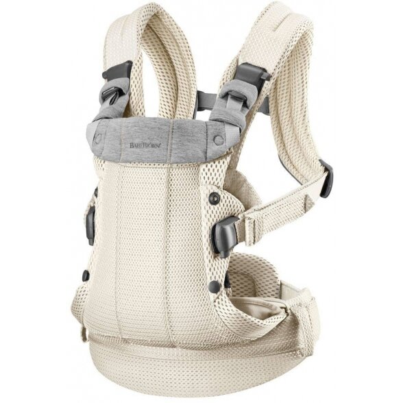 BabyBjorn Harmony Mesh 3D - ergonomiczne nosidełko dla noworodków i niemowląt | Kremowy 1