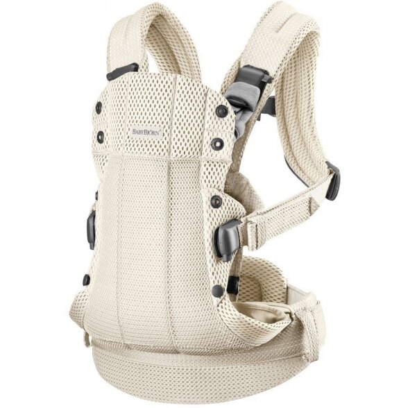 BabyBjorn Harmony Mesh 3D - ergonomiczne nosidełko dla noworodków i niemowląt | Kremowy 2