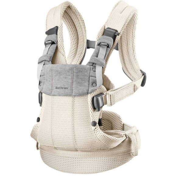 BabyBjorn Harmony Mesh 3D - ergonomiczne nosidełko dla noworodków i niemowląt | Kremowy