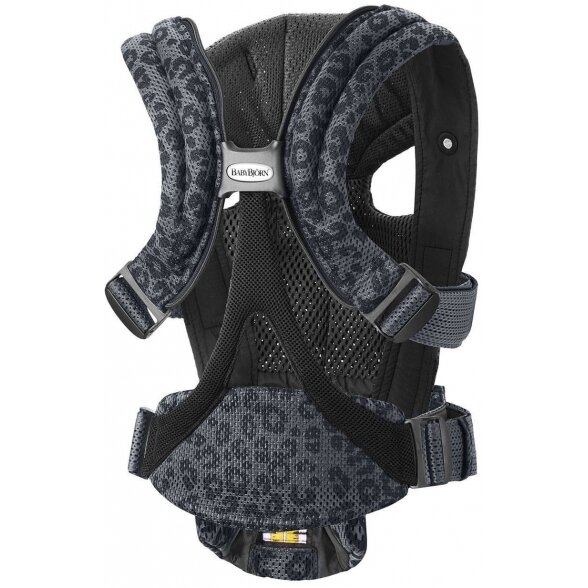 "BabyBjorn Move 3D Mesh" - kvėpuojanti kūdikio nešynė | Antracitas/Leopardas 2