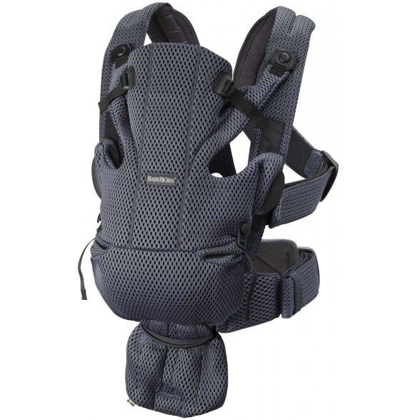 "BabyBjorn Move 3D Mesh" - kvėpuojanti kūdikio nešynė | Anthracite 1