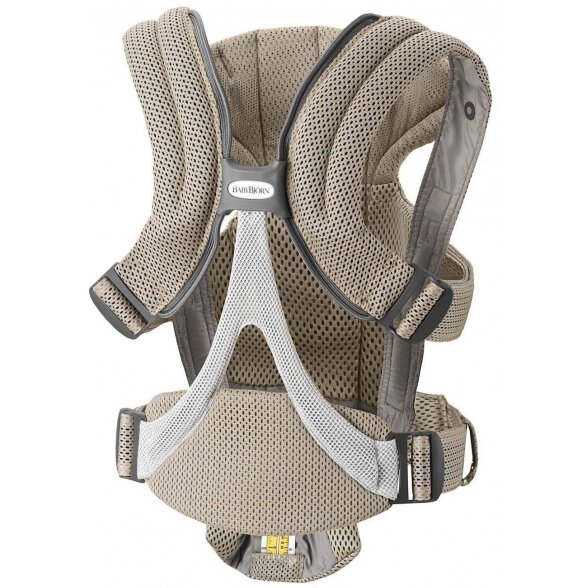 "BabyBjorn Move 3D Mesh" - kvėpuojanti kūdikių nešynė | Grey Beige 2