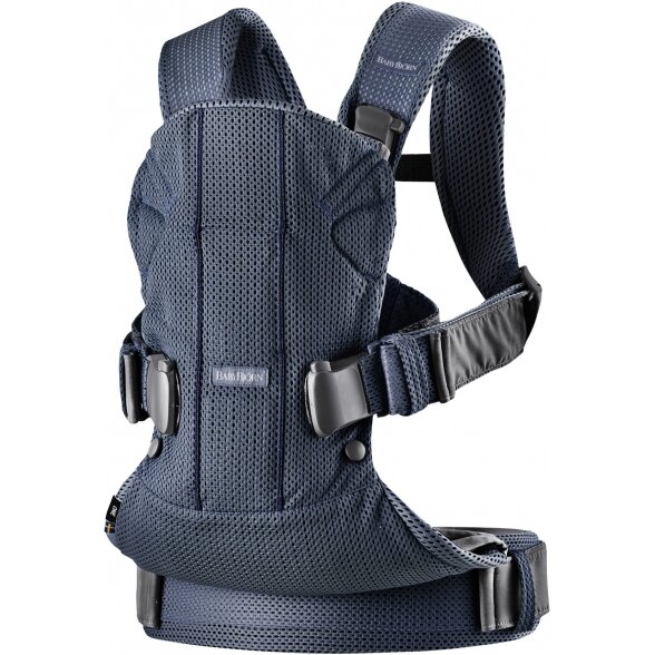 "BabyBjorn One Air" - orui pralaidi kūdikio nešynė | Navy blue 1