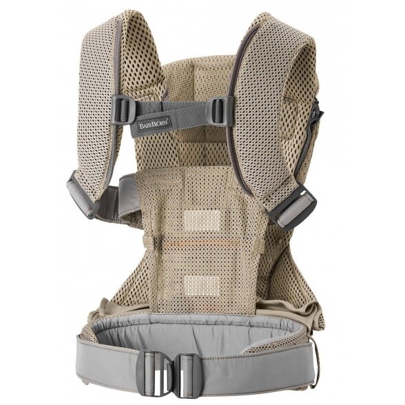 BabyBjorn One Air - orui pralaidi kūdikio nešynė | Grey Beige 2