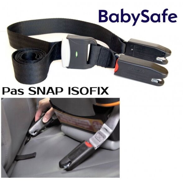 "BabySafe SNAP Isofix" - papildomas automobilinės kėdutės tvirtinimo diržas