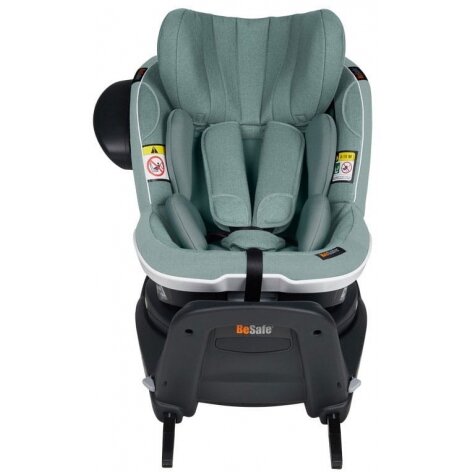 "BeSafe iZi Turn i-Size 360°" - pasukama automobilinė kėdutė ~0-18 kg | Sea Green 09 1