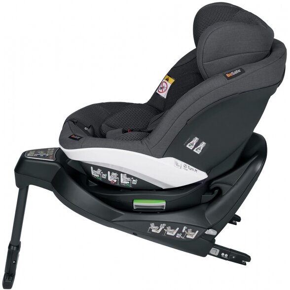 "BeSafe iZi Turn M i-Size" automobilinė kėdutė 0-18 kg | Anthracite Mesh 3