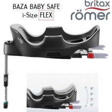 "Britax-Romer Baby-Safe i-Size FLEX" - reguliuojamas "isofix" automobilio pagrindas