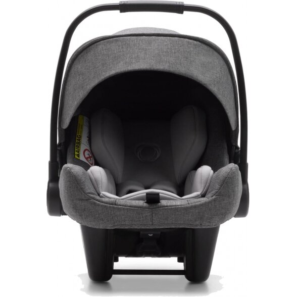 "Bugaboo Turtle Air by Nuna" - "i-Size" standartinė automobilinė kėdutė ~0-13 kg | Grey Melange 1