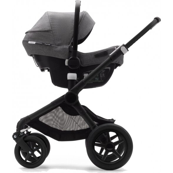 "Bugaboo Turtle Air by Nuna" - "i-Size" standartinė automobilinė kėdutė ~0-13 kg | Grey Melange 7