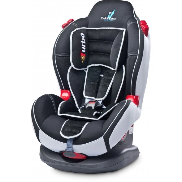 "Caretero Sport Turbo" - automobilinė kėdutė 9-25 kg | Juoda