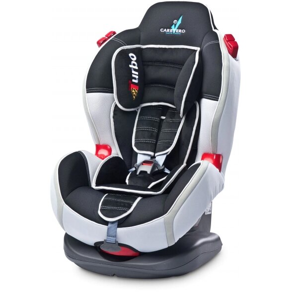 "Caretero Sport Turbo" automobilinė kėdutė 9-25 kg | Pilka