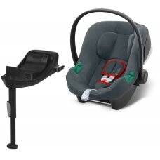 "Cybex Aton B2 i-Size" - "i-Size" automobilinė kėdutė 0-13 kg, komplektas su baze | Steel Grey