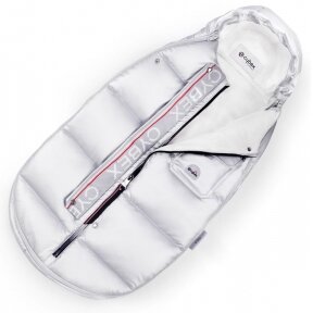 "Cybex Winter Footmuff Mini" - žieminis miegmaišis ant automobilio sėdynės | Arctic Silver