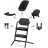 "Cybex Lemo 2" - Maitinimo kėdutė, rinkinys "4 viename" | Stulbinamai juoda