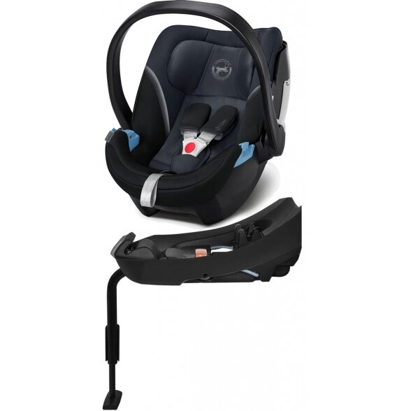 Cybex Aton 5 - automobilinė kėdutė ~0-13 kg, komplektas su ISOFIX baze | Granite Black