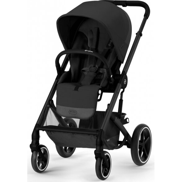 Cybex Balios S Lux 2.0 - vaikiškas vežimėlis | BLK Moon Black