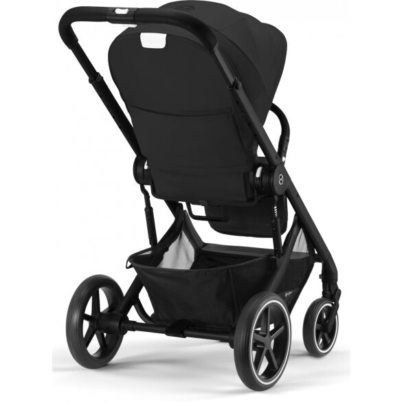 Cybex Balios S Lux 2.0 - daugiafunkcinis vežimėlis, rinkinys "2-in-1" su galimybe "3-in-1" | BLK Moon Black 4