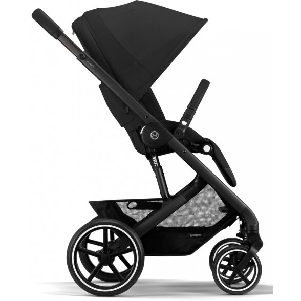 Cybex Balios S Lux 2.0 - daugiafunkcinis vežimėlis, rinkinys "2-in-1" su galimybe "3-in-1" | BLK Moon Black 6